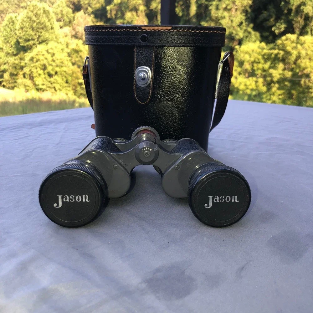 Vintage Jason‎ 7x35 Extra-Fine Quality Binoculars Coated Lenses Japan with Case